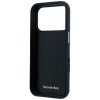 Etui Mercedes Leather Semi Wrap Wood     Effect MagSafe do iPhone 17 Pro granatowy